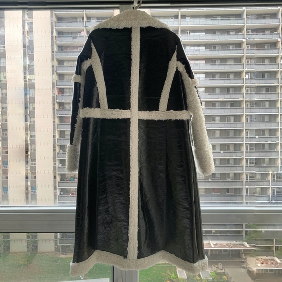 Fashion Nova - Baddest In The Streets Coat - Faux Leather Trench Coat - Picture 2 of 6